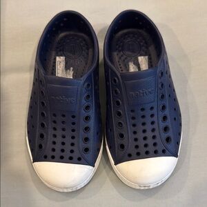 Native Regatta Blue and White Shoes Slip-On Design